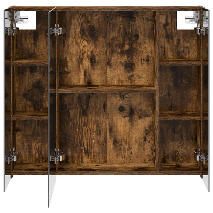 Dulap cu oglindă pentru baie Stejar fumuriu 80 x 14.5 x 70 cm - WALTI WALTI
