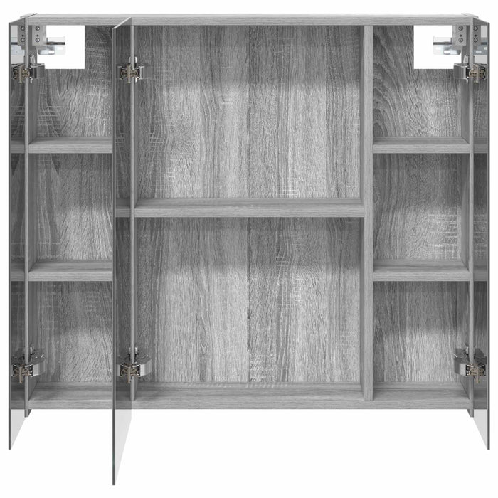 Dulap cu oglindă pentru baie Gri Sonoma 80 x 14.5 x 70 cm - WALTI WALTI