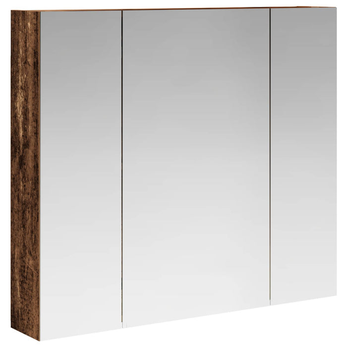 Dulap cu oglindă pentru baie Lemn vechi 80 x 14.5 x 70 cm - WALTI WALTI