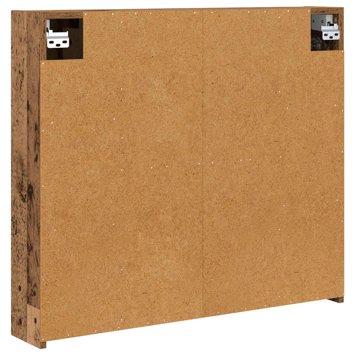 Dulap cu oglindă pentru baie Lemn vechi 80 x 14.5 x 70 cm - WALTI WALTI