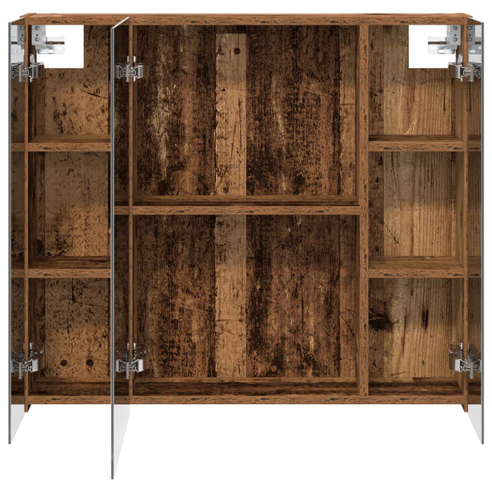 Dulap cu oglindă pentru baie Lemn vechi 80 x 14.5 x 70 cm - WALTI WALTI