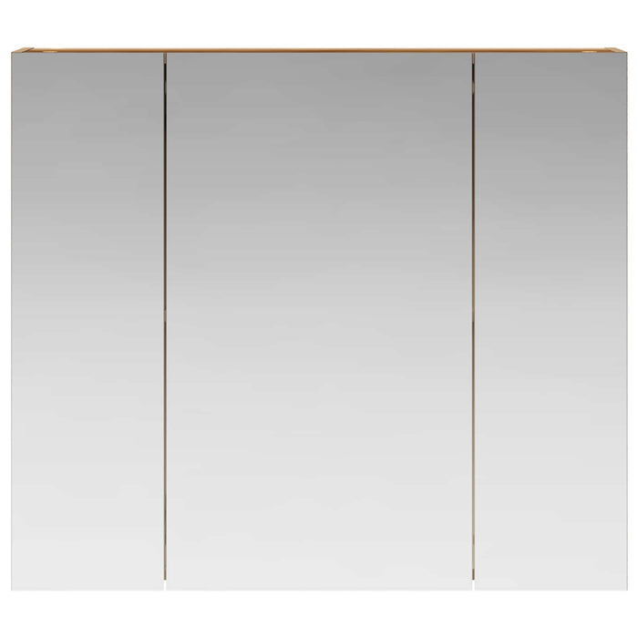 Dulap cu oglindă pentru baie Stejar artizanal 80 x 14.5 x 70 cm - WALTI WALTI