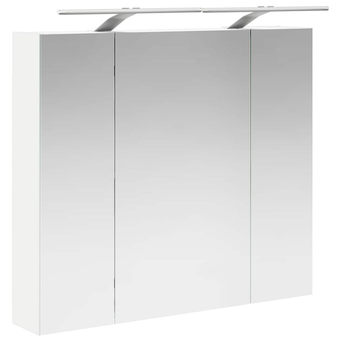 Dulap cu oglindă pentru baie cu raft Alb 80 x 14.5 x 70 cm - WALTI WALTI