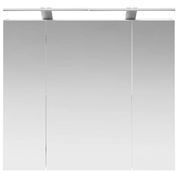 Dulap cu oglindă pentru baie cu raft Alb 80 x 14.5 x 70 cm - WALTI WALTI