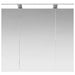 Dulap cu oglindă pentru baie cu raft Alb 80 x 14.5 x 70 cm - WALTI WALTI