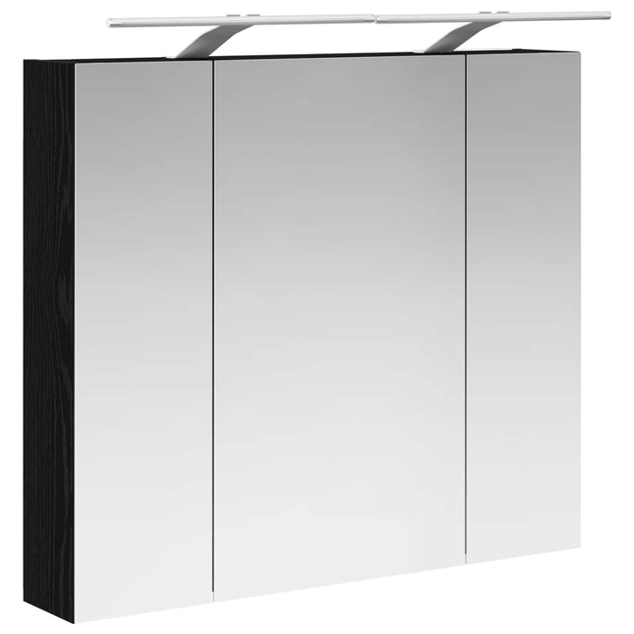 Dulap cu oglindă pentru baie Stejar Negru 80 x 14.5 x 70 cm - WALTI WALTI