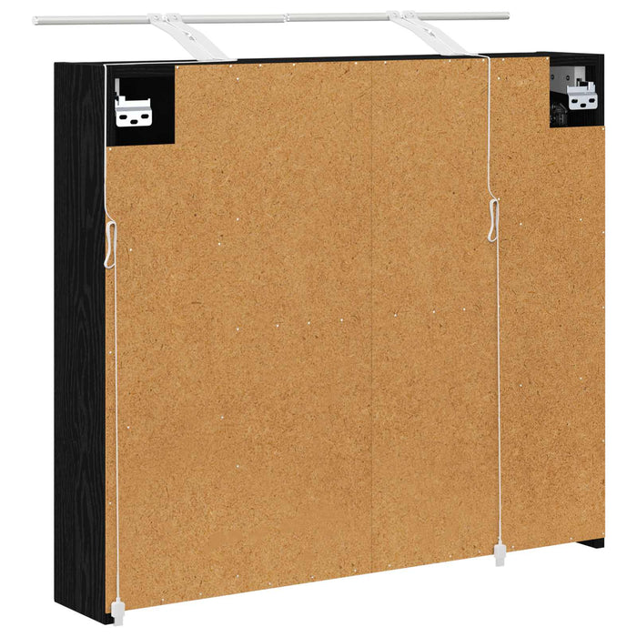 Dulap cu oglindă pentru baie Stejar Negru 80 x 14.5 x 70 cm - WALTI WALTI