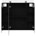 Dulap cu oglindă pentru baie Stejar Negru 80 x 14.5 x 70 cm - WALTI WALTI