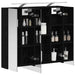 Dulap cu oglindă pentru baie Stejar Negru 80 x 14.5 x 70 cm - WALTI WALTI