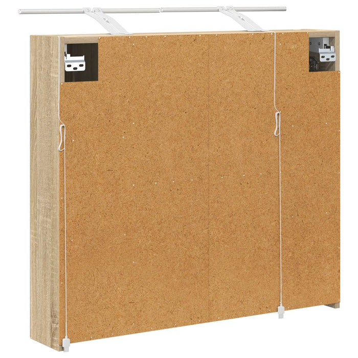 Dulap cu oglindă pentru baie Stejar Sonoma 80 x 14.5 x 70 cm WALTI
