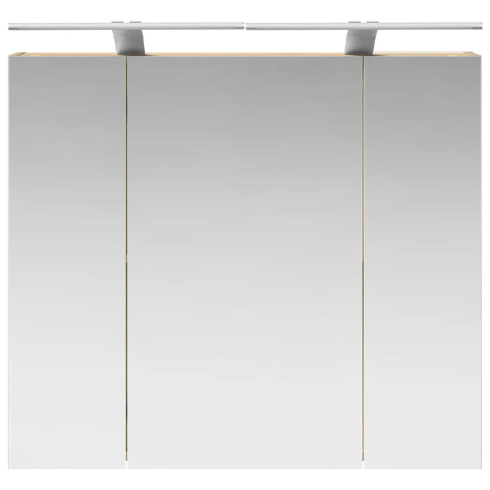 Dulap cu oglindă pentru baie Stejar Sonoma 80 x 14.5 x 70 cm WALTI