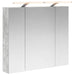 Dulap cu oglindă pentru baie Gri din beton 80 x 14.5 x 70 cm - WALTI WALTI