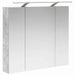 Dulap cu oglindă pentru baie Gri din beton 80 x 14.5 x 70 cm - WALTI WALTI