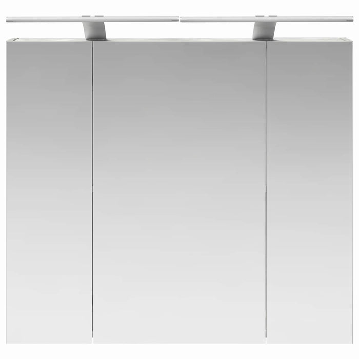 Dulap cu oglindă pentru baie Gri din beton 80 x 14.5 x 70 cm - WALTI WALTI