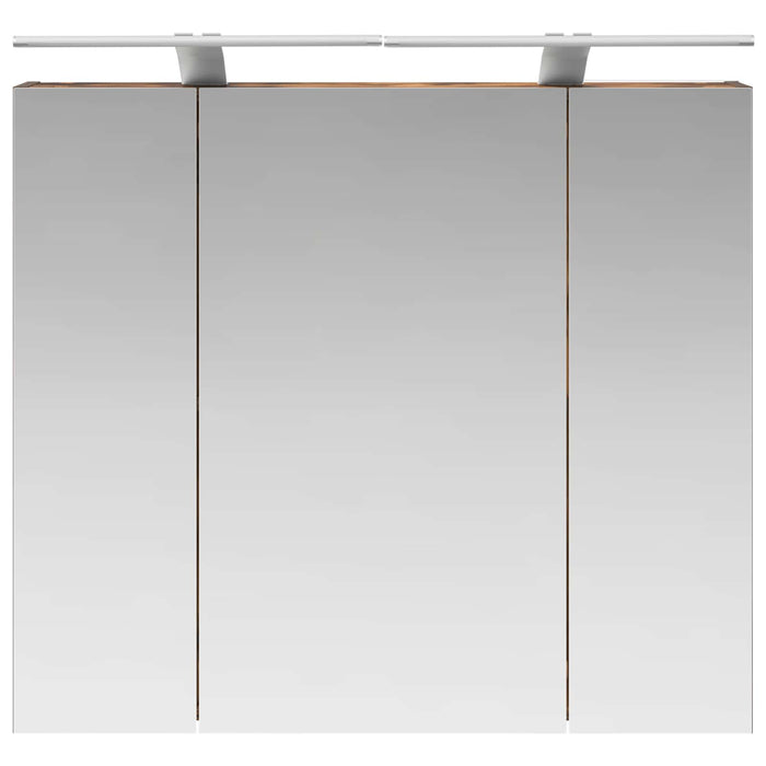 Dulap cu oglindă pentru baie Stejar fumuriu 80 x 14.5 x 70 cm - WALTI WALTI