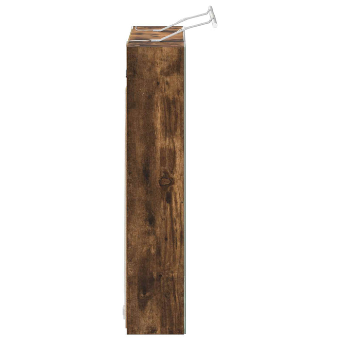 Dulap cu oglindă pentru baie Stejar fumuriu 80 x 14.5 x 70 cm - WALTI WALTI