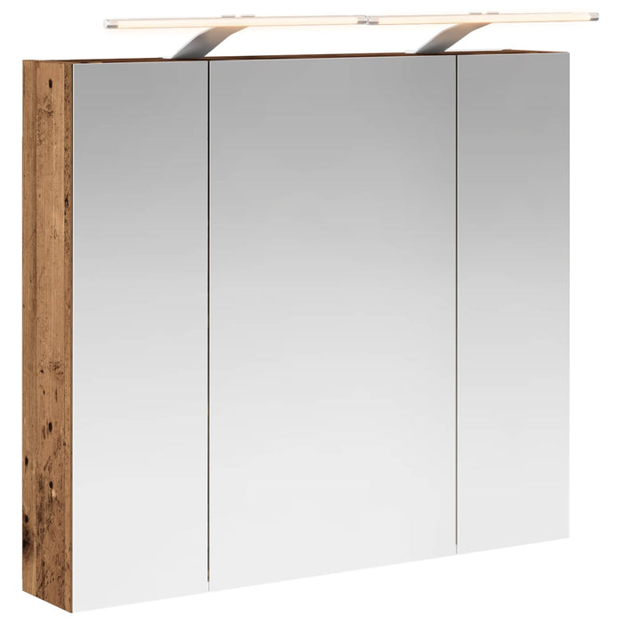 Dulap cu oglindă pentru baie Lemn vechi 80 x 14.5 x 70 cm - WALTI WALTI
