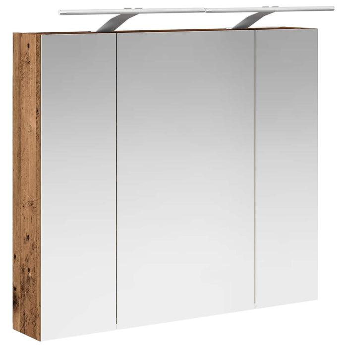 Dulap cu oglindă pentru baie Lemn vechi 80 x 14.5 x 70 cm - WALTI WALTI