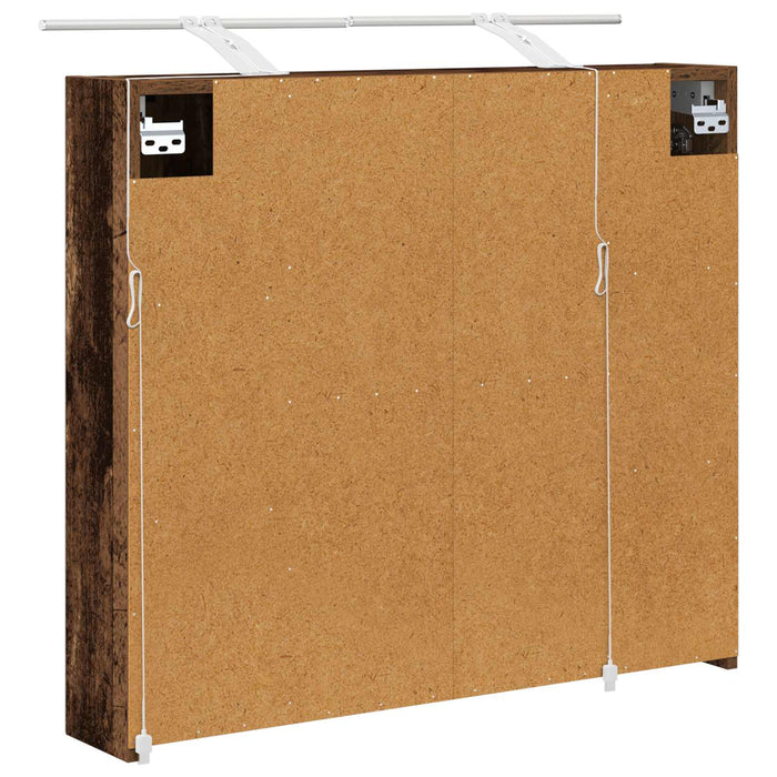 Dulap cu oglindă pentru baie Lemn vechi 80 x 14.5 x 70 cm - WALTI WALTI