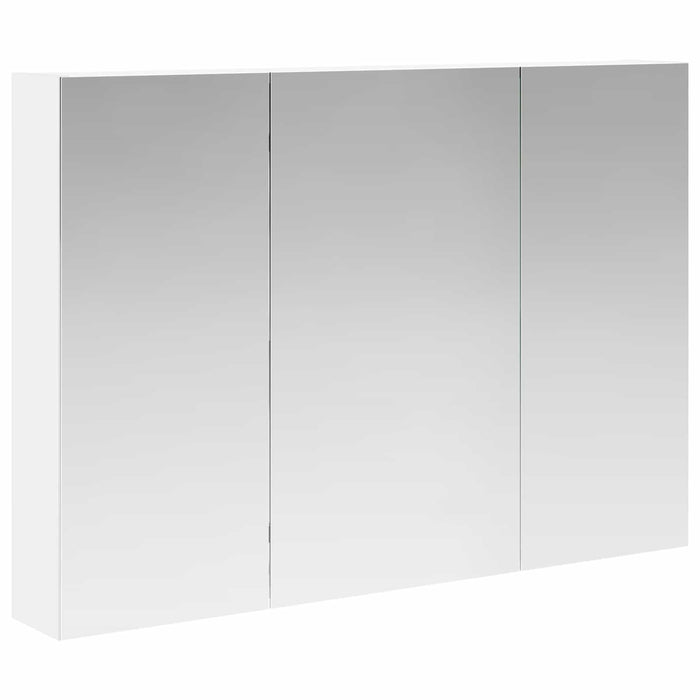 Dulap cu oglindă pentru baie cu raft Alb 100 x 14,5 x 70 cm - WALTI WALTI