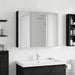 Dulap cu oglindă pentru baie Stejar Negru 100 x 14,5 x 70 cm - WALTI WALTI