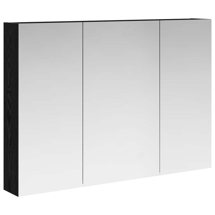 Dulap cu oglindă pentru baie Stejar Negru 100 x 14,5 x 70 cm - WALTI WALTI