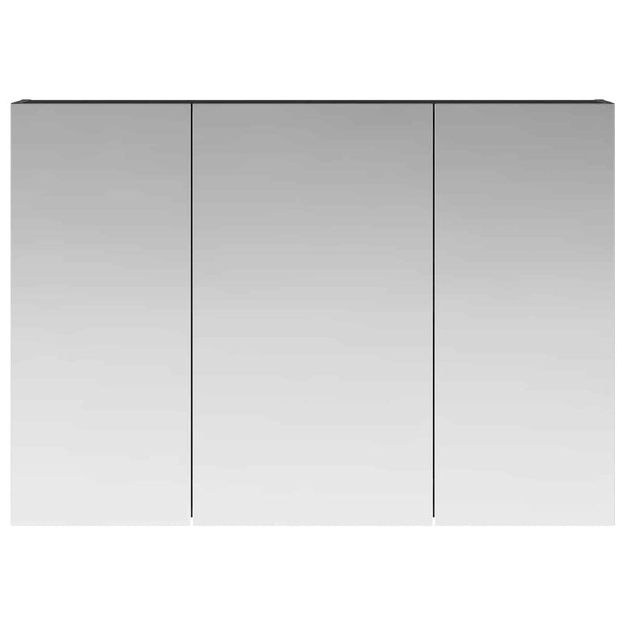 Dulap cu oglindă pentru baie Stejar Negru 100 x 14,5 x 70 cm - WALTI WALTI