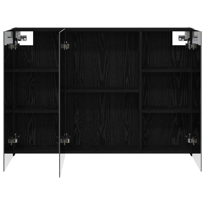 Dulap cu oglindă pentru baie Stejar Negru 100 x 14,5 x 70 cm - WALTI WALTI