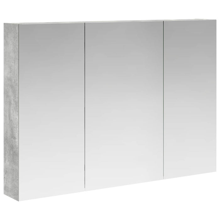 Dulap cu oglindă pentru baie Gri din beton 100 x 14,5 x 70 cm - WALTI WALTI