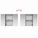 Dulap cu oglindă pentru baie Gri din beton 100 x 14,5 x 70 cm - WALTI WALTI