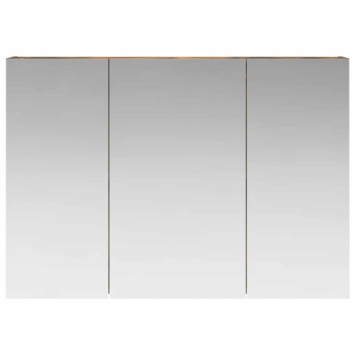Dulap cu oglindă pentru baie Stejar fumuriu 100 x 14,5 x 70 cm - WALTI WALTI