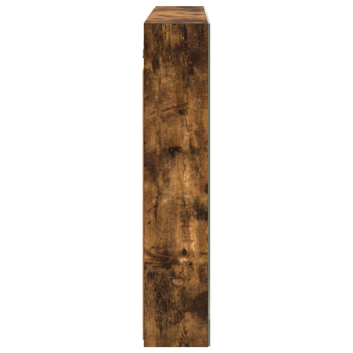 Dulap cu oglindă pentru baie Stejar fumuriu 100 x 14,5 x 70 cm - WALTI WALTI