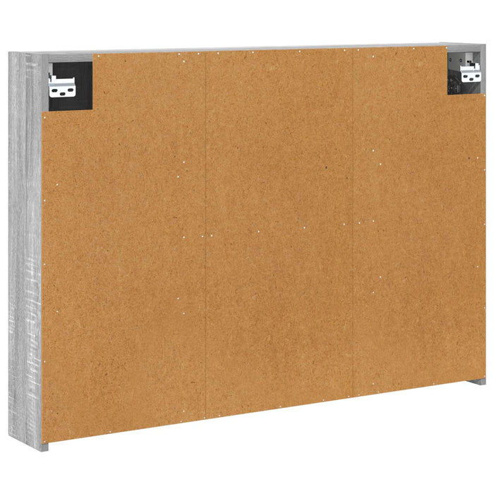 Dulap cu oglindă pentru baie Gri Sonoma 100 x 14,5 x 70 cm - WALTI WALTI