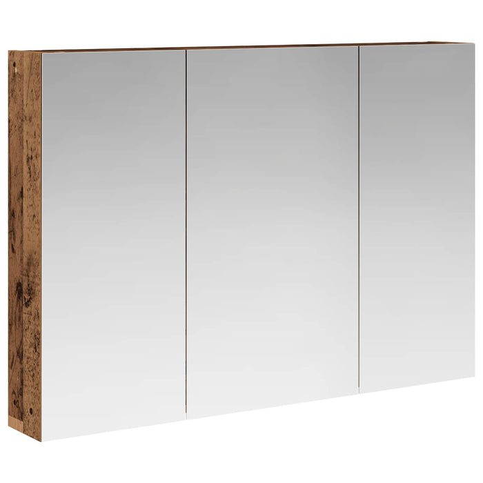 Dulap cu oglindă pentru baie Lemn vechi 100 x 14,5 x 70 cm WALTI