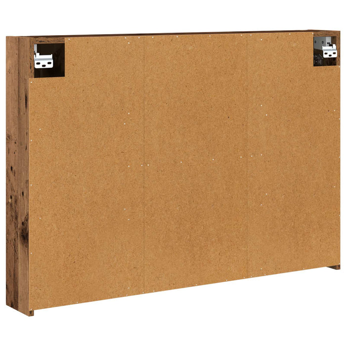 Dulap cu oglindă pentru baie Lemn vechi 100 x 14,5 x 70 cm WALTI