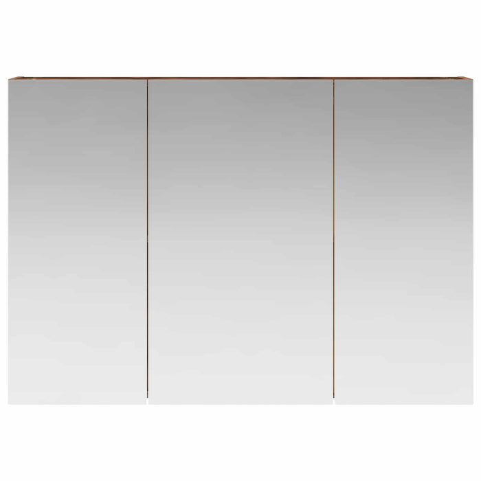 Dulap cu oglindă pentru baie Lemn vechi 100 x 14,5 x 70 cm WALTI