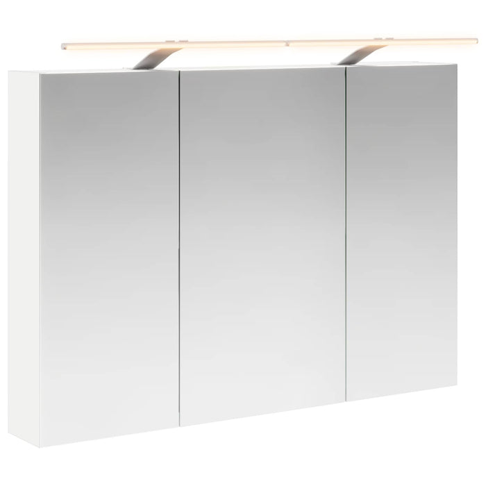 Dulap cu oglindă pentru baie cu raft Alb 100 x 14,5 x 70 cm - WALTI WALTI