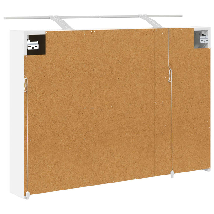 Dulap cu oglindă pentru baie cu raft Alb 100 x 14,5 x 70 cm - WALTI WALTI