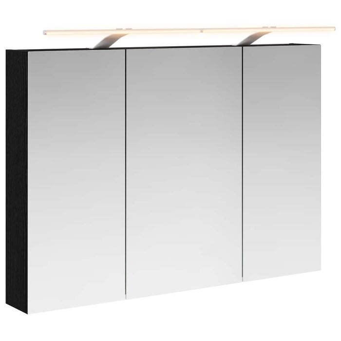 Dulap cu oglindă pentru baie Stejar Negru 100 x 14,5 x 70 cm - WALTI WALTI