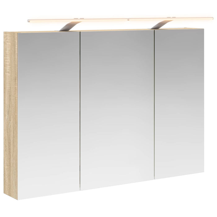 Dulap cu oglindă pentru baie Stejar Sonoma 100 x 14,5 x 70 cm - WALTI WALTI