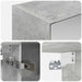 Dulap cu oglindă pentru baie Gri din beton 100 x 14,5 x 70 cm - WALTI WALTI