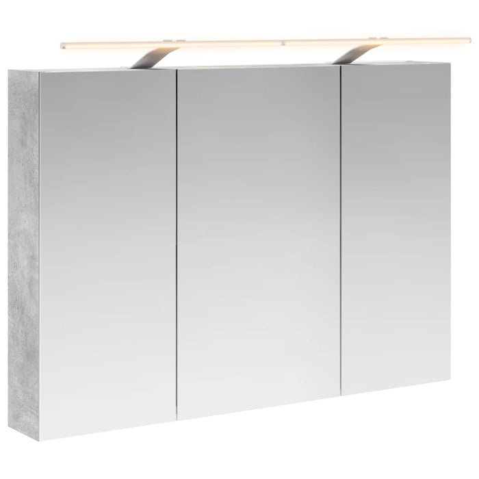 Dulap cu oglindă pentru baie Gri din beton 100 x 14,5 x 70 cm - WALTI WALTI