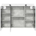 Dulap cu oglindă pentru baie Gri din beton 100 x 14,5 x 70 cm - WALTI WALTI