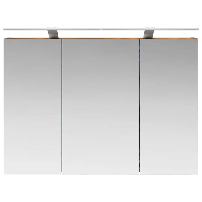 Dulap cu oglindă pentru baie Stejar fumuriu 100 x 14,5 x 70 cm - WALTI WALTI