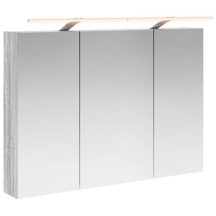 Dulap cu oglindă pentru baie Gri Sonoma 100 x 14,5 x 70 cm - WALTI WALTI