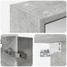 Dulap cu oglindă pentru baie Gri din beton 43 x 16 x 62.5 cm - WALTI WALTI
