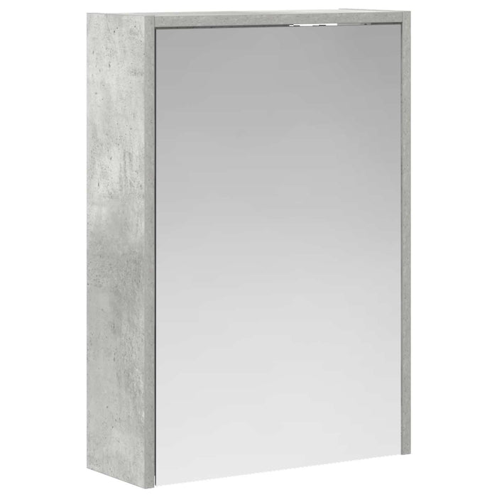 Dulap cu oglindă pentru baie Gri din beton 43 x 16 x 62.5 cm - WALTI WALTI