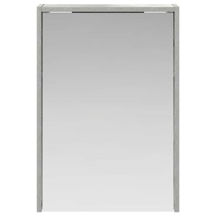Dulap cu oglindă pentru baie Gri din beton 43 x 16 x 62.5 cm - WALTI WALTI