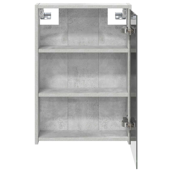 Dulap cu oglindă pentru baie Gri din beton 43 x 16 x 62.5 cm - WALTI WALTI