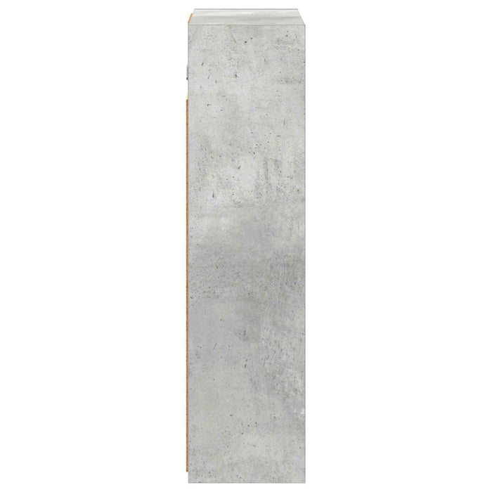 Dulap cu oglindă pentru baie Gri din beton 43 x 16 x 62.5 cm - WALTI WALTI